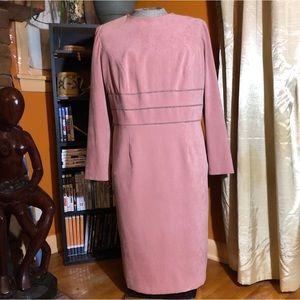 Vintage Positive Attitude MicroSuede Dress Size 14